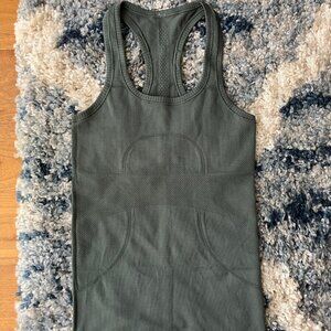 Lululemon Swiftly Tank Top, Dark Forest, 2